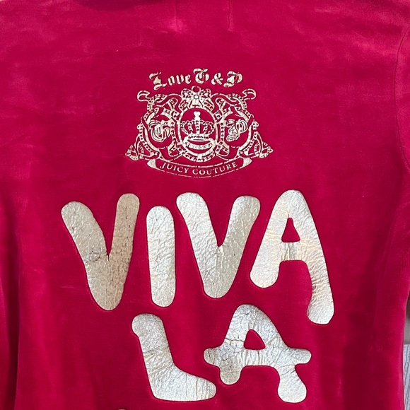 JUICY COUTURE pink velour jacket - Picture 5 of 11